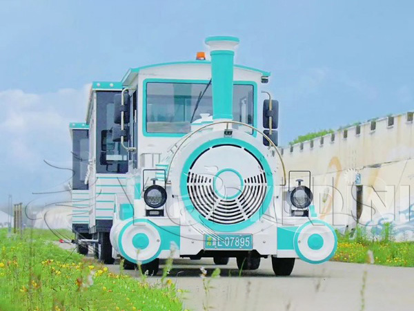 Green Sightseeing Trackless Train