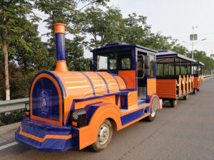 Tourist Orange Trackless Train (1)