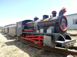 Simulated Steam Track Train Ride